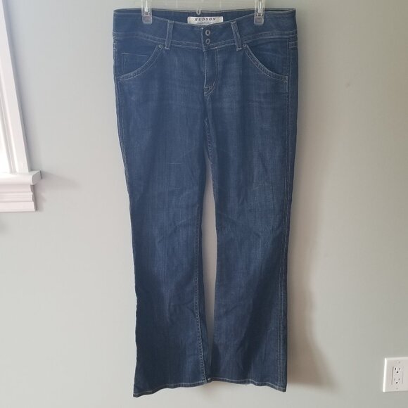 Dark Wash Boot Cut Hudson Jeans - Picture 1 of 6